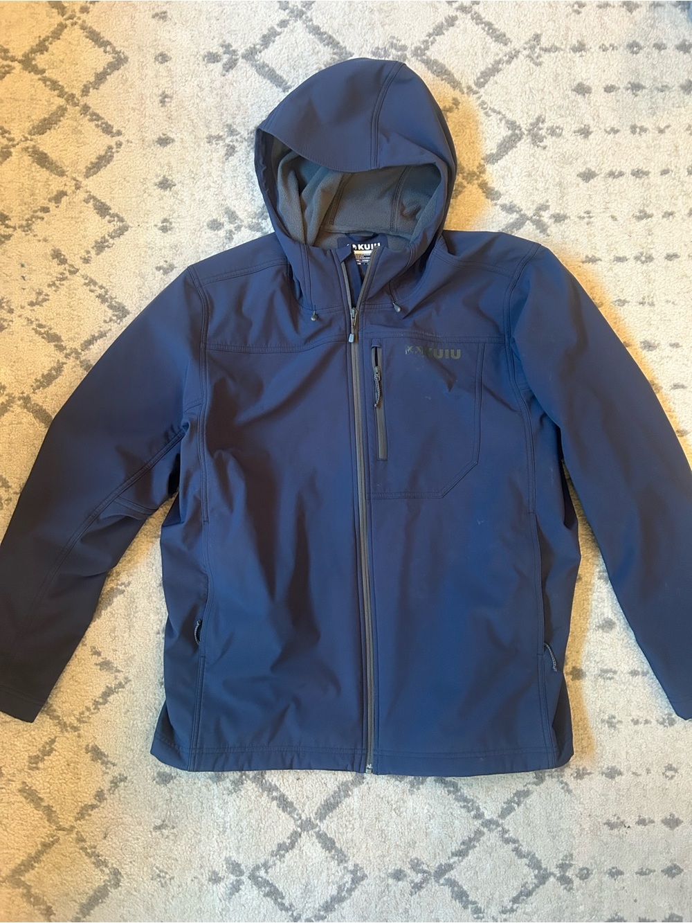 KUIU Men's Navy Hooded Performance Softshell Jacket